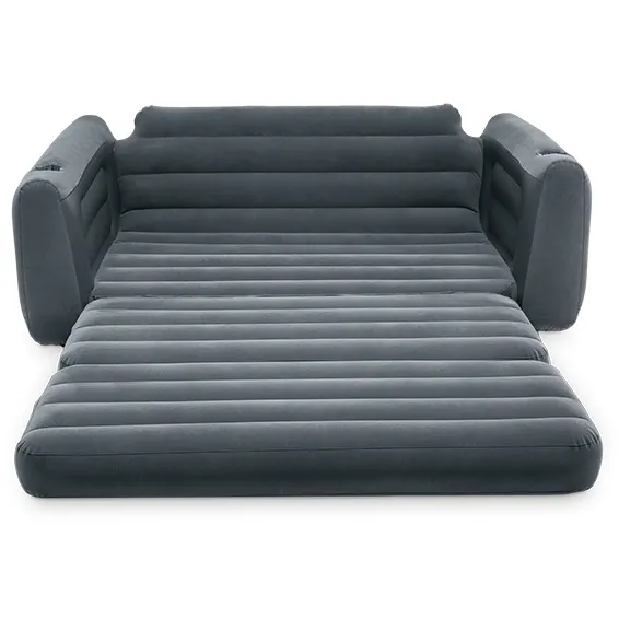 Piepūšama pelēka 2-in-1 dīvāna-gulta INTEX 66552NP