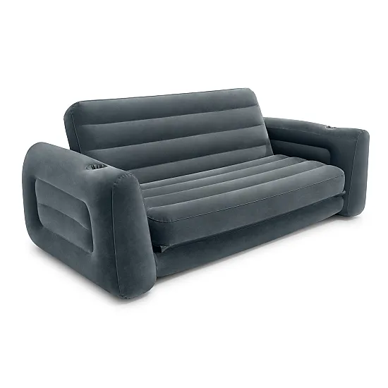 Piepūšama pelēka 2-in-1 dīvāna-gulta INTEX 66552NP