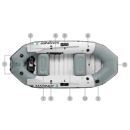 Piepūšamā laiva Mariner 3 ar airiem INTEX 68373