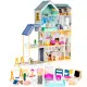 Zila koka leļļu māja Ecotoys Leļļu un spēļu komplekti ECOTOYS