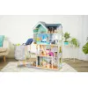Zila koka leļļu māja Ecotoys Leļļu un spēļu komplekti ECOTOYS