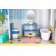 Zila koka leļļu māja Ecotoys Leļļu un spēļu komplekti ECOTOYS