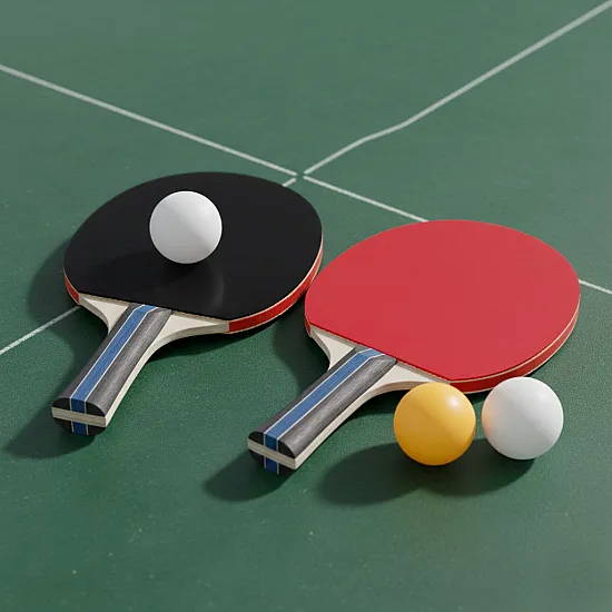 Table Tennis Set 2 Ping-Pong Paddles + 3 Balls