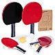 Table Tennis Set 2 Ping-Pong Paddles + 3 Balls