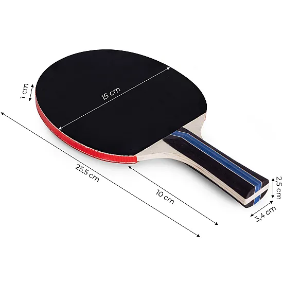 Table Tennis Set 2 Ping-Pong Paddles + 3 Balls