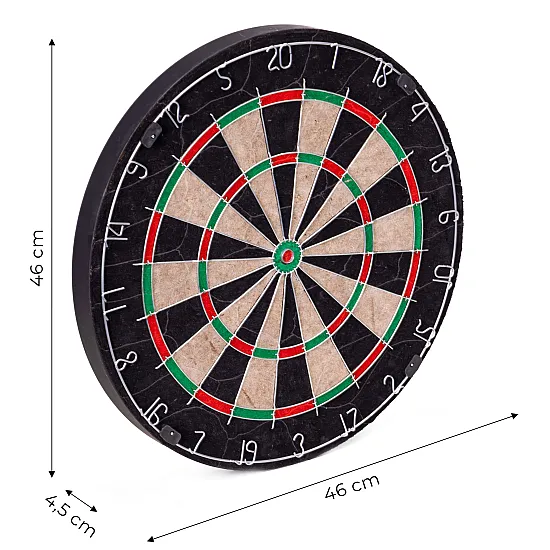 Sizala šautriņu dēlis (46 cm) ar 6 šautriņām