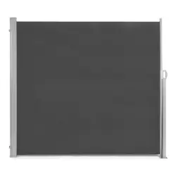 Salokāma tumši pelēka balkona/terases sānu nojume 350 x 180 cm MultiGarden