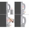 Salokāms tumši pelēks terases aizslietnis 300 x 180 cm MultiGarden