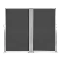 Divpusēja tumši pelēka tenta dārzam/terasei 300x300x180 cm MultiGarden