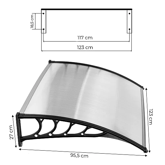 Ieejas durvju nojume 120x100 cm MultiGarden