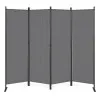 Salokāms pelēks 4 sekciju dārza un istabas dalītājs 167 x 216 cm MultiGarden