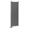 Salokāms pelēks 4 sekciju dārza un istabas dalītājs 167 x 216 cm MultiGarden
