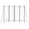 Salokāms pelēks 4 sekciju dārza un istabas dalītājs 167 x 216 cm MultiGarden