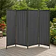 Salokāms pelēks 4 sekciju dārza un istabas dalītājs 167 x 216 cm MultiGarden