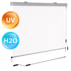 Vertikāli izvelkama balkona/terases nojume MultiGarden brūnā krāsā