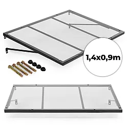 Įėjimo durų stogelis 140x90 cm su UV apsauga MultiGarden