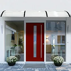 Double-curved entrance door canopy, 200x100 cm, MultiGarden