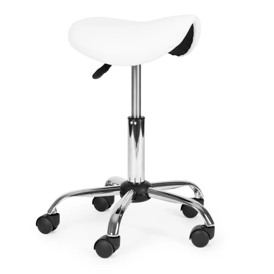 Balts rotējošs krēsls kosmētikas un medicīnas kabinetiem Krēsli un krēsli ModernHome