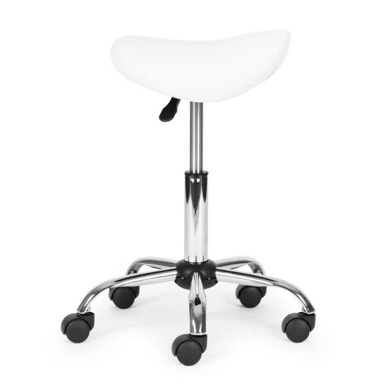 Balts rotējošs krēsls kosmētikas un medicīnas kabinetiem Krēsli un krēsli ModernHome