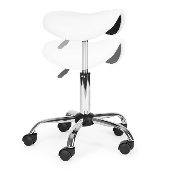 Balts rotējošs krēsls kosmētikas un medicīnas kabinetiem Krēsli un krēsli ModernHome
