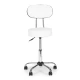 Kosmetologa balts regulējams krēsls Krēsli un krēsli ModernHome