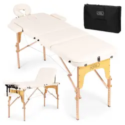 Koka masāžas un rehabilitācijas galds 3 daļās