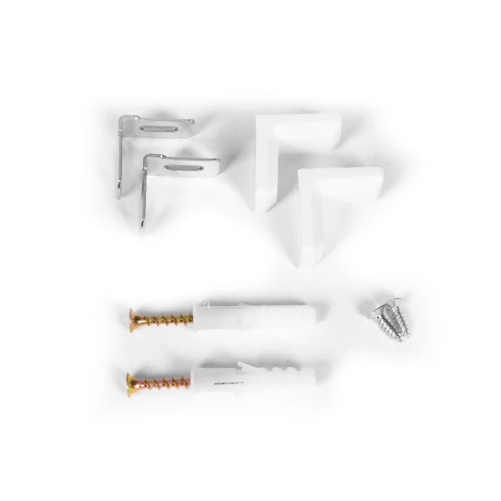 Mūsdienīga balta grāmatu plaukts ar 5 plauktiem Plaukti ModernHome