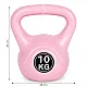 Rozā 10 kg kettlebell svars treniņiem ModernHome
