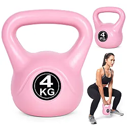 4 kg rozā trenažieru svars/kettlebell ModernHome