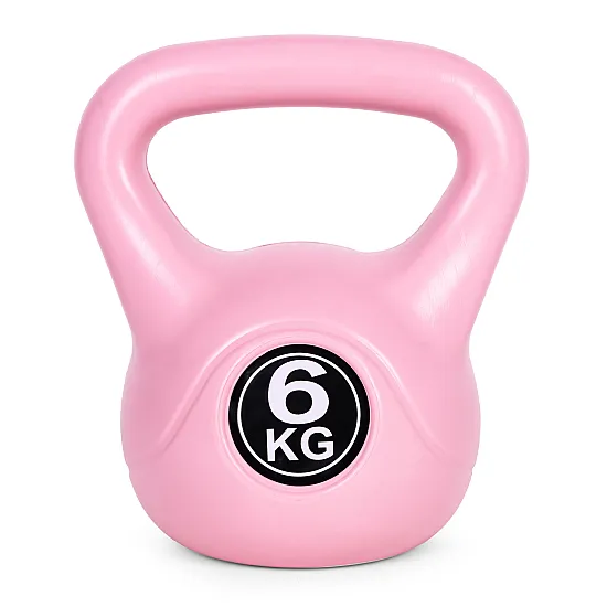 Rozā 6 kg kettlebell svars treniņiem ModernHome
