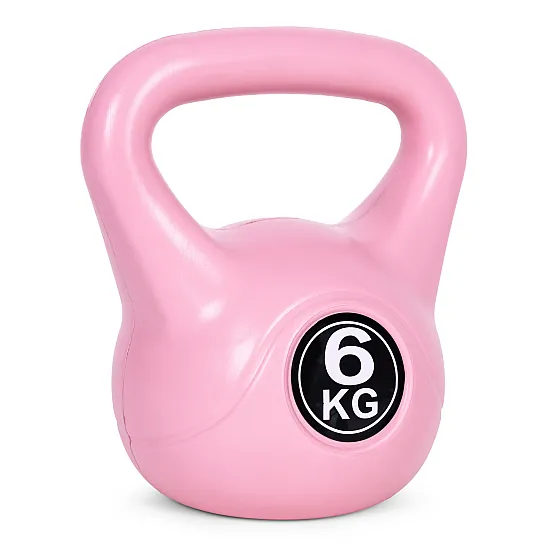 Rozā 6 kg kettlebell svars treniņiem ModernHome