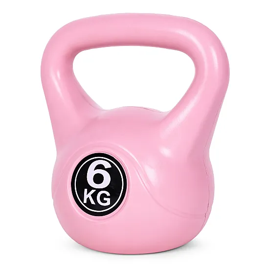 Rozā 6 kg kettlebell svars treniņiem ModernHome