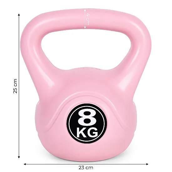 Rozā 8 kg kettlebell svars treniņiem ModernHome