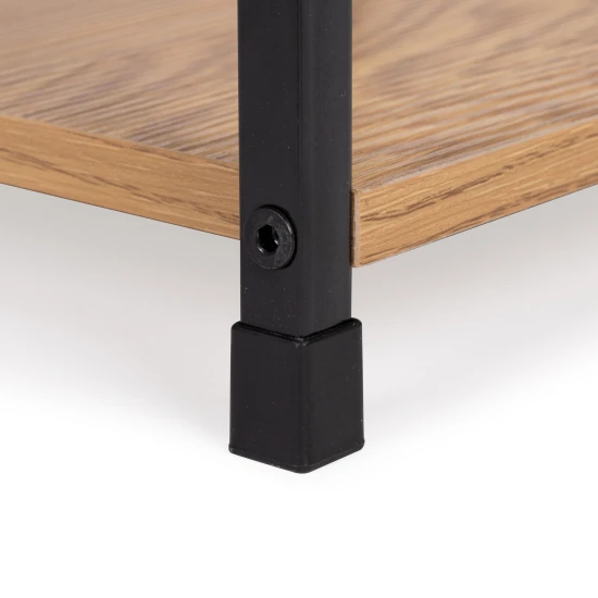 Mūsdienīga koka plauktu sistēma ar metāla rāmi, 5 plaukti Plaukti ModernHome