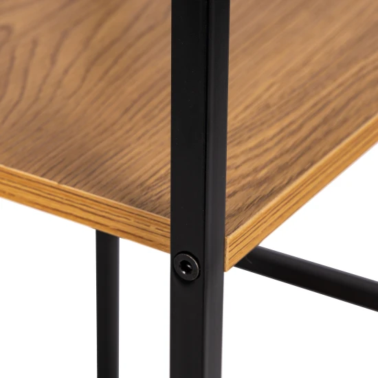 Koka grāmatu plaukts ar 2 plauktiem LOFT Plaukti ModernHome