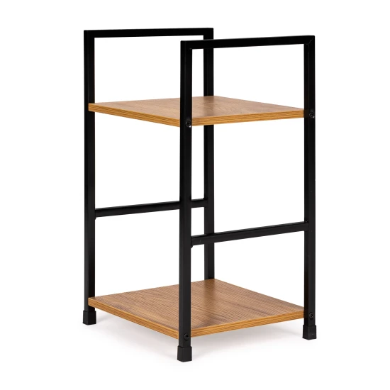 Koka grāmatu plaukts ar 2 plauktiem LOFT Plaukti ModernHome