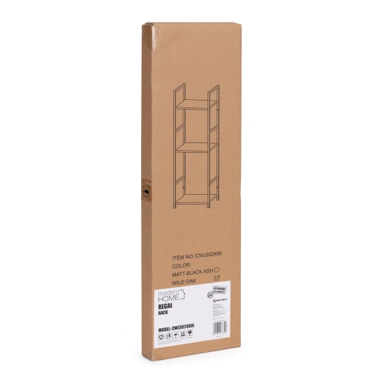 LOFT plaukts ar 3 plauktiem un metāla rāmi Plaukti ModernHome