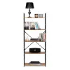 Plaša koka LOFT plaukts ar 5 plauktiem ModernHome Plaukti ModernHome