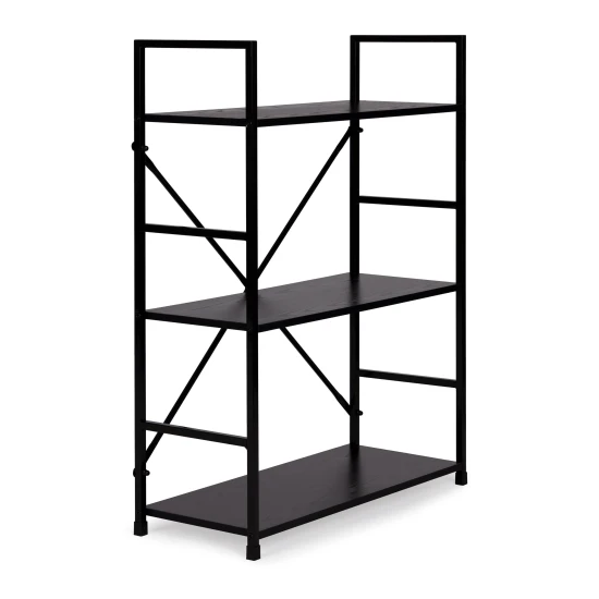 Trīs stāvu LOFT plaukts ar metāla rāmi ModernHome Plaukti ModernHome