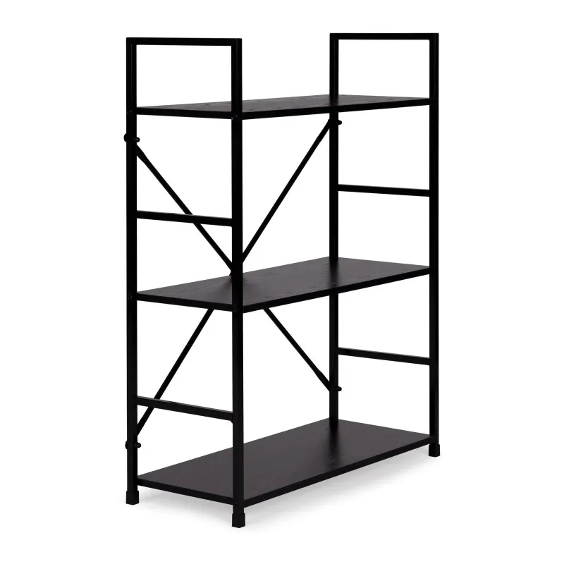 Trīs stāvu LOFT plaukts ar metāla rāmi ModernHome Plaukti ModernHome