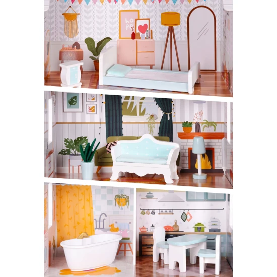 Alise Liela leļļu māja Leļļu un spēļu komplekti ECOTOYS