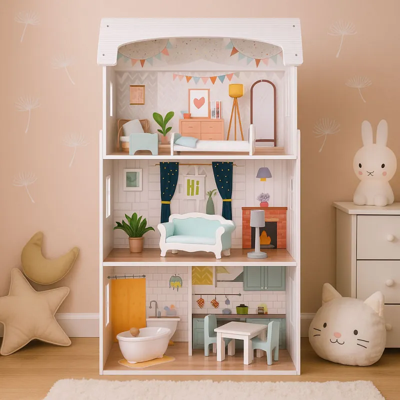Alise Liela leļļu māja Leļļu un spēļu komplekti ECOTOYS