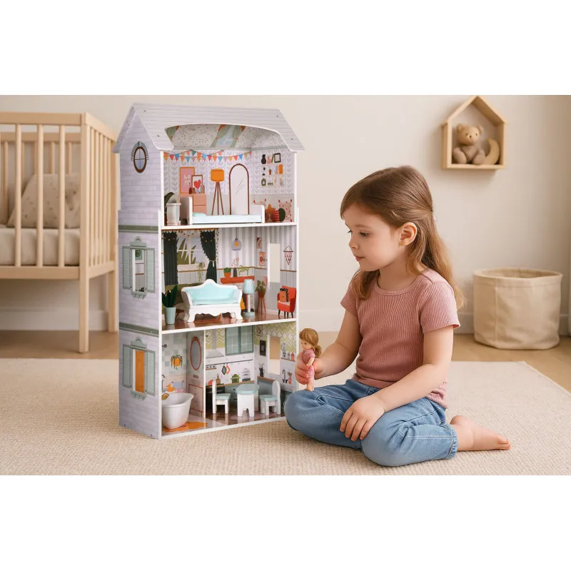 Alise Liela leļļu māja Leļļu un spēļu komplekti ECOTOYS