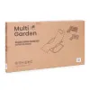 Melna šūpuļkrēsls/gulta ar galvas balstu MultiGarden