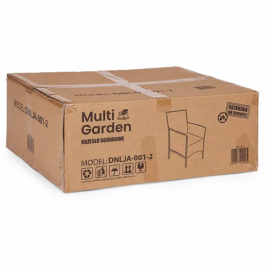 Brūns dārza krēsls ar spilventiņu „MultiGarden“