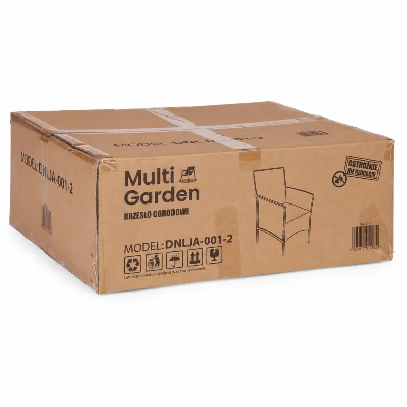 Brūns dārza krēsls ar spilventiņu „MultiGarden“