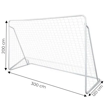 Futbola vārti ar tīklu 300 x 200 cm MOVEPRO
