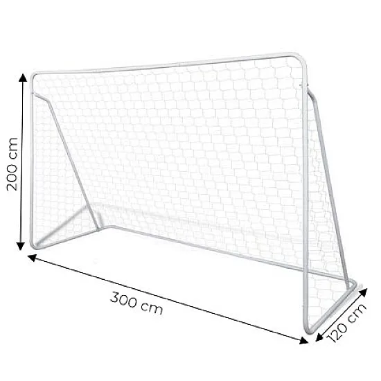 Futbolo vartai su tinklu 300 x 200 cm MOVEPRO