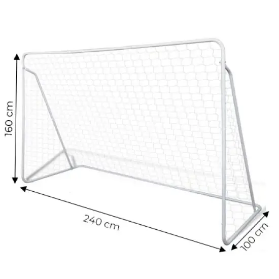 Futbola vārti ar tīklu 240 x 160 cm MOVEPRO