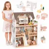 Koka leļļu mājiņa ar 3 stāviem ECOTOYS